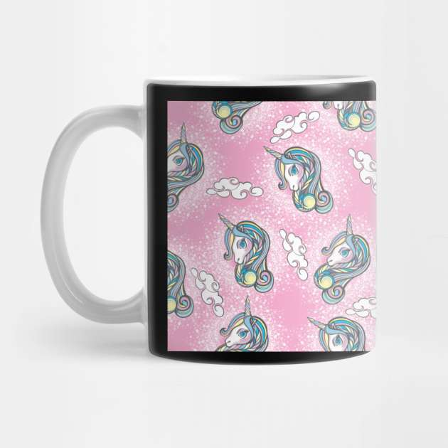 Unicorn pattern rainbow magical by Flipodesigner